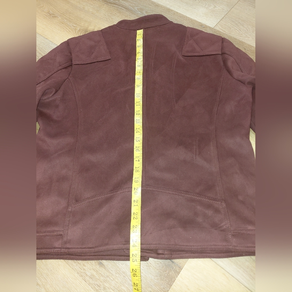Zara Man Rich Wine Red Bomber Jacket Sz XL - Picture 10 of 13
